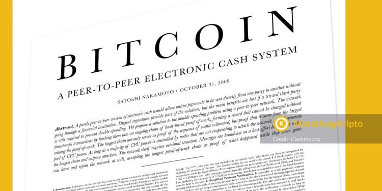 contoh whitepaper crypto terkenal yaitu milik Bitcoin